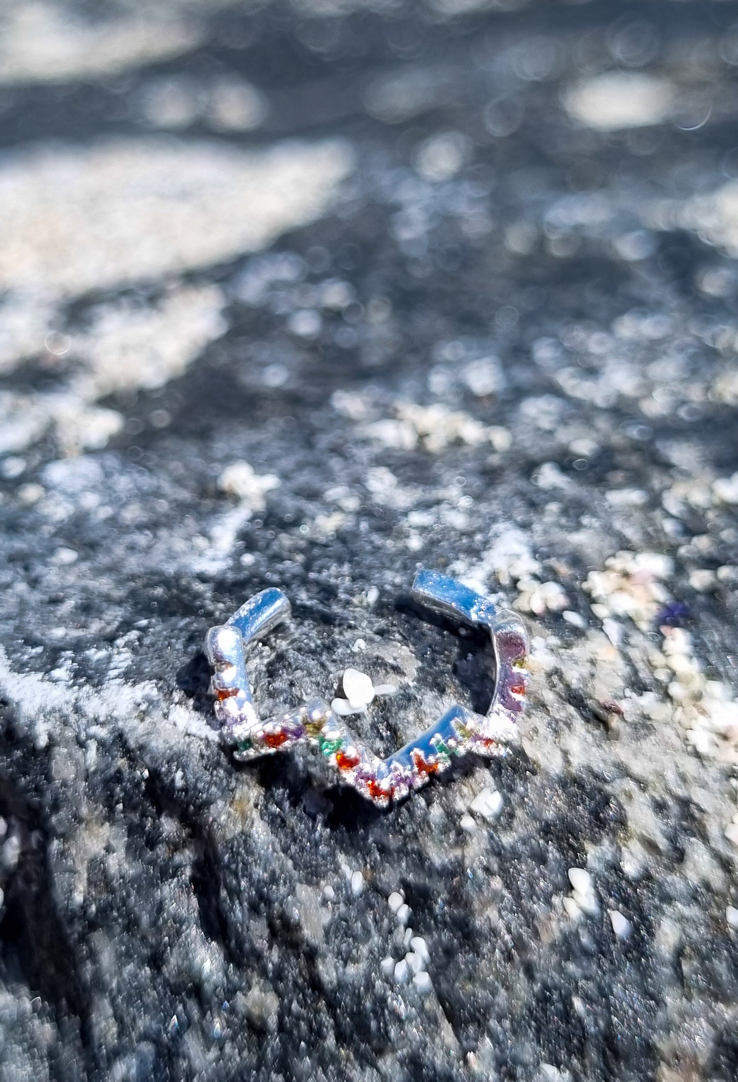 Earcuff zigzag circones de colores