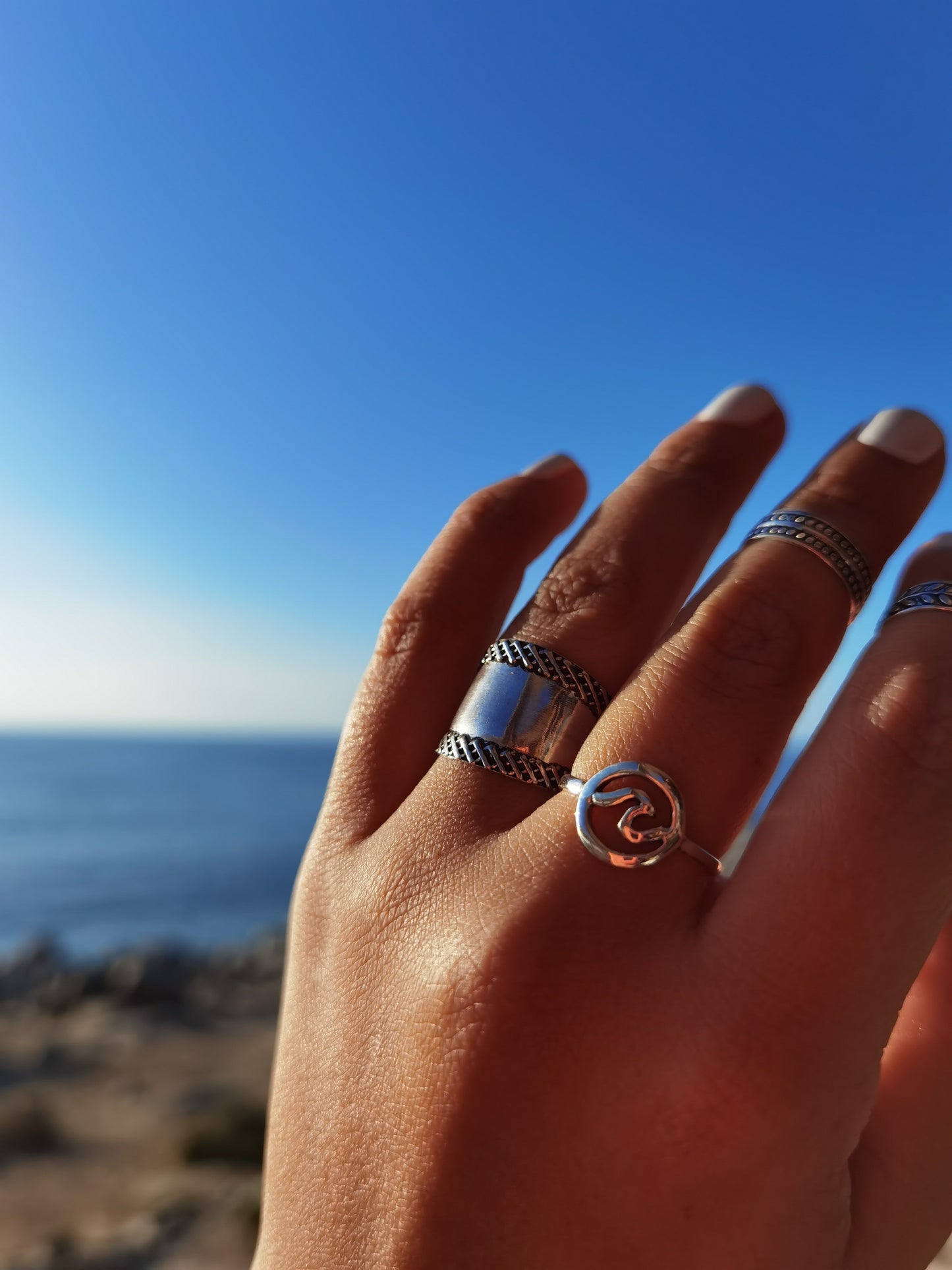 Anillo ola circulo